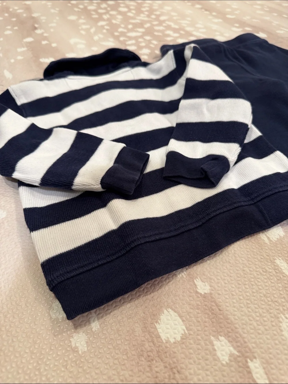 Ralph Lauren Boys 24M Striped Shawl Collar Sweater & Pants Set